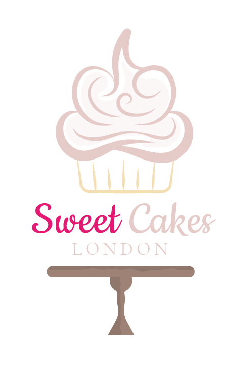 Sweet Cakes Logo and Illustration
